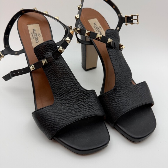 VALENTINO ROCKSTUD CHUNKY HEEL SANDALS SIZE 41 - Picture 3 of 7